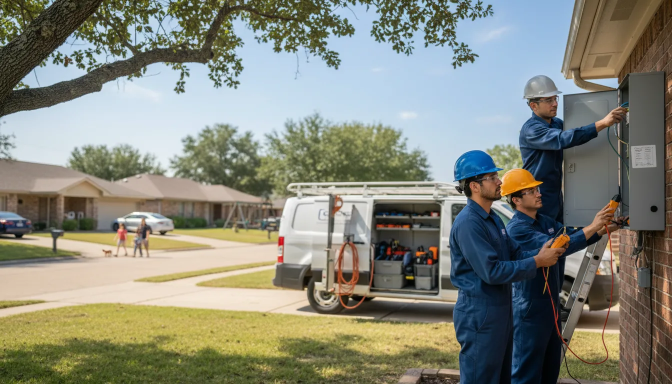 Certified electrician providing emergency electrical services in Bailey, MS